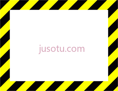 标志框危险警告边框,sign frame danger caution men working high voltage black and yellow stripes border PNG