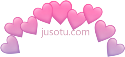 红心粉,hearts pink PNG