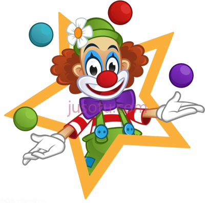 小丑,clown cartoon PNG