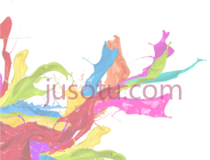 彩漆飞溅PNG