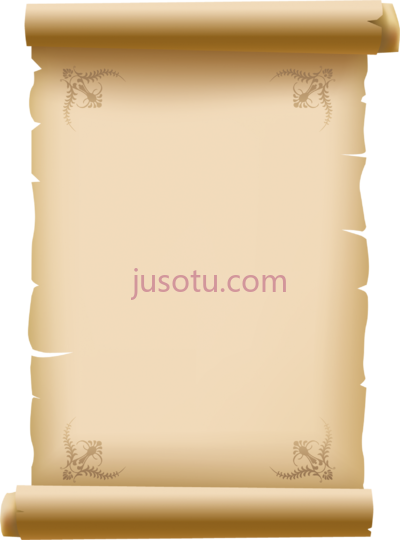 卷轴纸,scrolled old decorative PNG