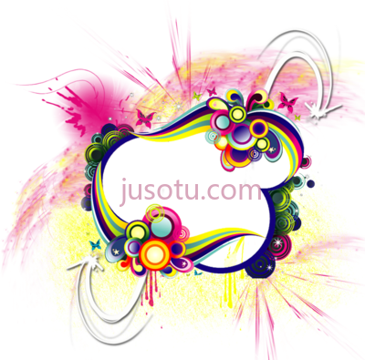 抽象花朵,abstract splash ful flower PNG