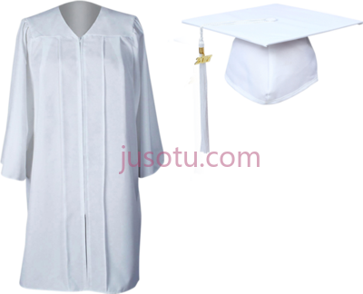 白色毕业礼服,graduation gowns toga white PNG