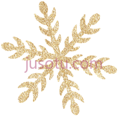 金色雪花PNG