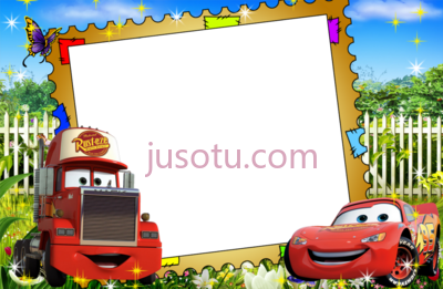迪士尼汽车,cars party pixar school labels frame PNG