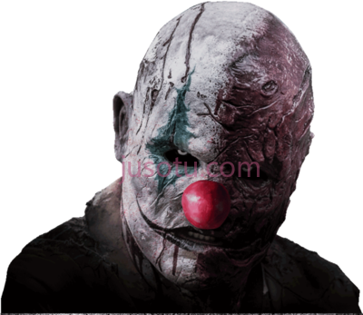 可怕小丑脸,scary clown face PNG
