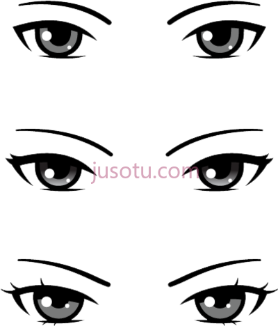 眼睛,gambar sketsa mata anime PNG