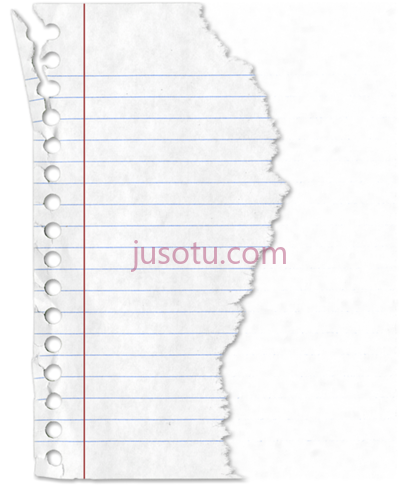 撕破纸,ripped lined paper PNG