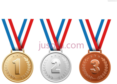 金银铜牌,gold silver and bronze medals PNG