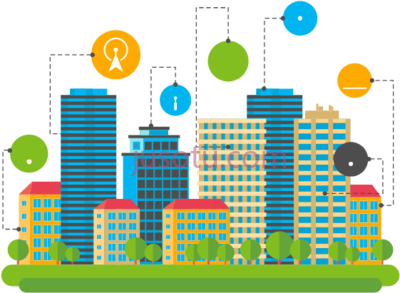 智慧城市,smart city icon PNG