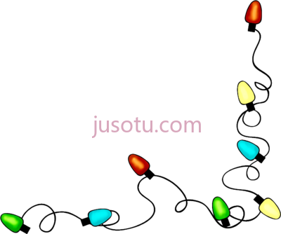 灯光串,lights border PNG