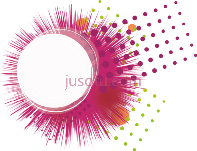 圆边框,banner black white library abstract circle border pink PNG