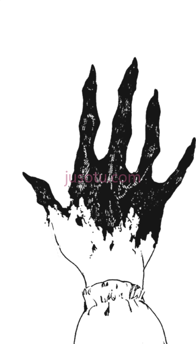 毛骨悚然恶魔之手,creepy demon hand PNG