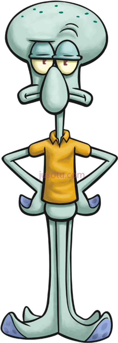 海绵宝宝章鱼哥,clarinet squidward tentacles PNG