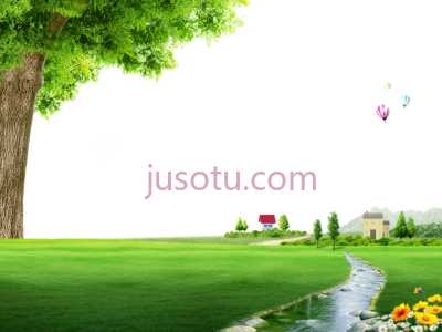 自然景观户外,nature spring floor field landscape cartoon outdoor PNG
