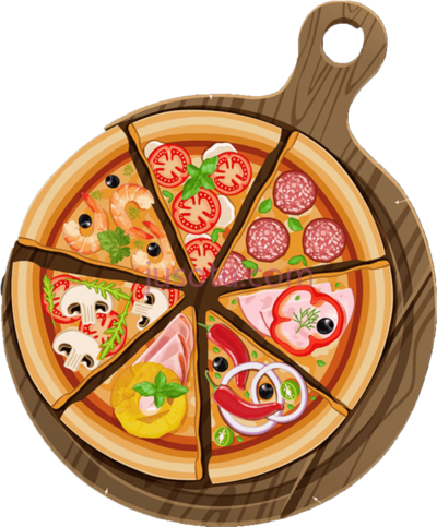 披萨切片,slices poster PNG