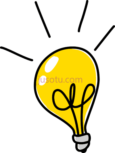 发明灯泡,inventive light bulb doodle PNG