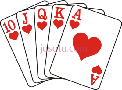 纸牌扑克,cards straight flush poker PNG