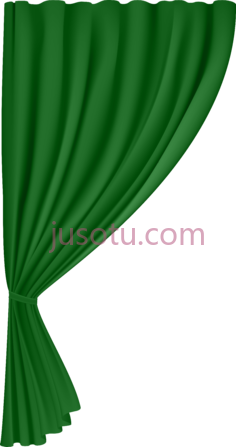 绿窗帘PNG