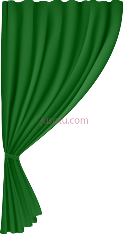 绿窗帘,curtain green PNG