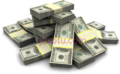 一堆钱,stack money pile PNG