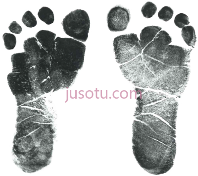 婴儿脚印,baby feet footprint PNG