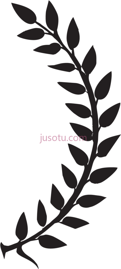 月桂叶,laurel leaves right crown PNG