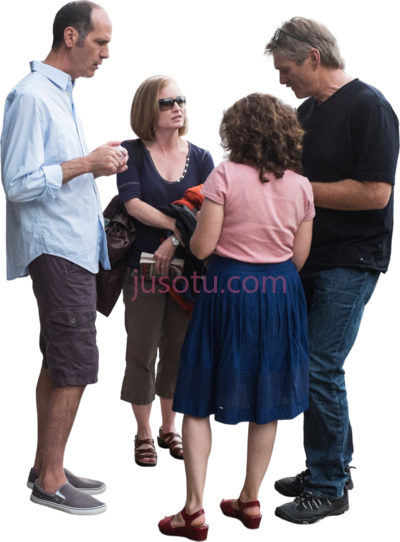 人群谈话,group people talking PNG