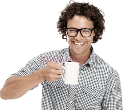 喝咖啡男人,man drinking coffee PNG