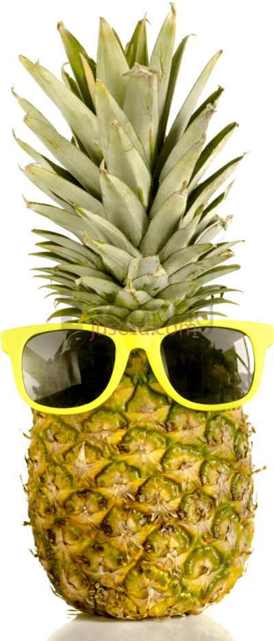 菠萝戴太阳镜,pineapple wearing sunglasses PNG