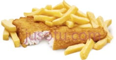 鳕鱼片薯条PNG