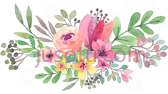 水彩粉色PNG