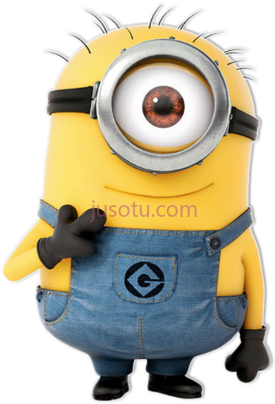 小黄人大眼萌,minions stuart PNG