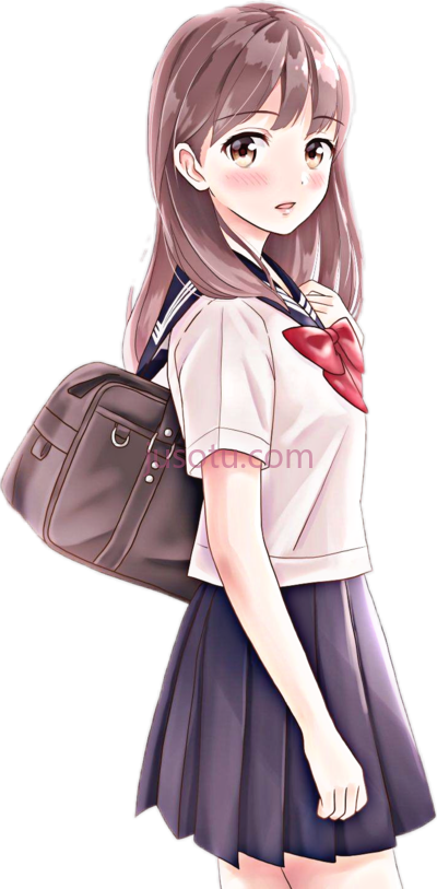 女生,girl school student beautiful PNG