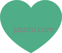 绿色心,heart PNG