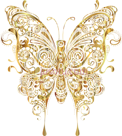 黄金蝴蝶,golde golden PNG