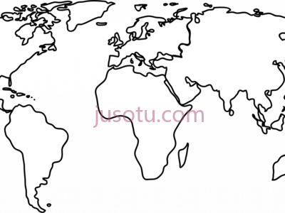 世界地图,outline world map PNG