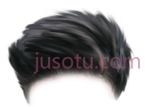 男士黑发PNG