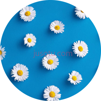 圈花,circle flower blue PNG