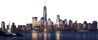 纽约市天际线,new york city skyline PNG