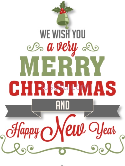 圣诞节快乐,modern merry and happy new year PNG