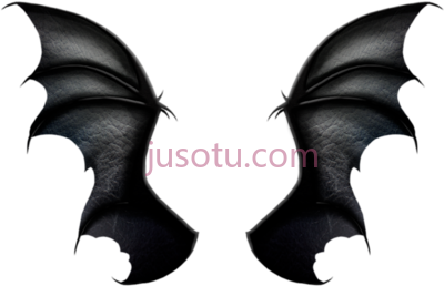 龙翼,black dragon realistic wings PNG