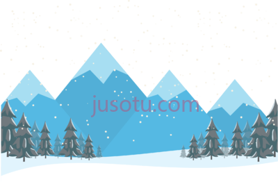 雪山,cartoon snow elevation mountain PNG