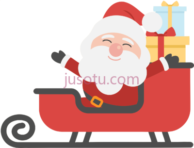 圣诞老人,sleigh big santa christmas tree PNG