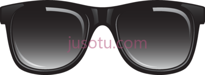 黑色太阳镜,black sunglasses beautiful cartoon PNG