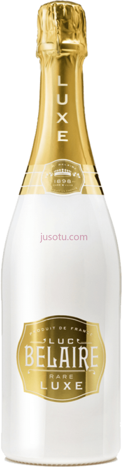 酒瓶,luc belaire luxe sparkling wine white bottle PNG