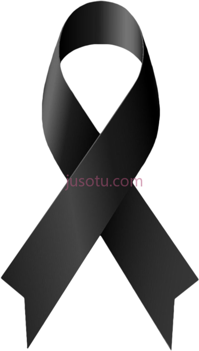 黑丝带,black PNG