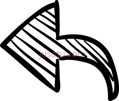 箭头,left arrow hand drawn PNG