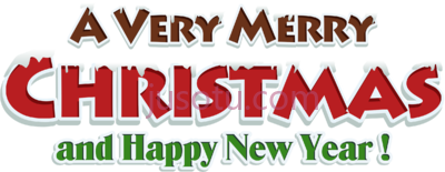 圣诞节,merry red text decor happy new year word PNG