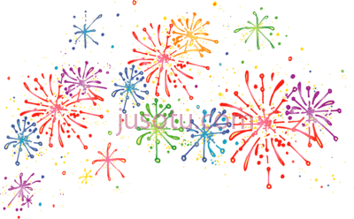 新年快乐烟花,happy new year fireworks PNG
